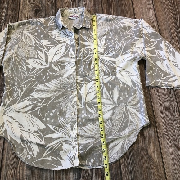 BALFOUR By Bonnie Wehnau Tropical Pattern Blouse - Picture 4 of 8